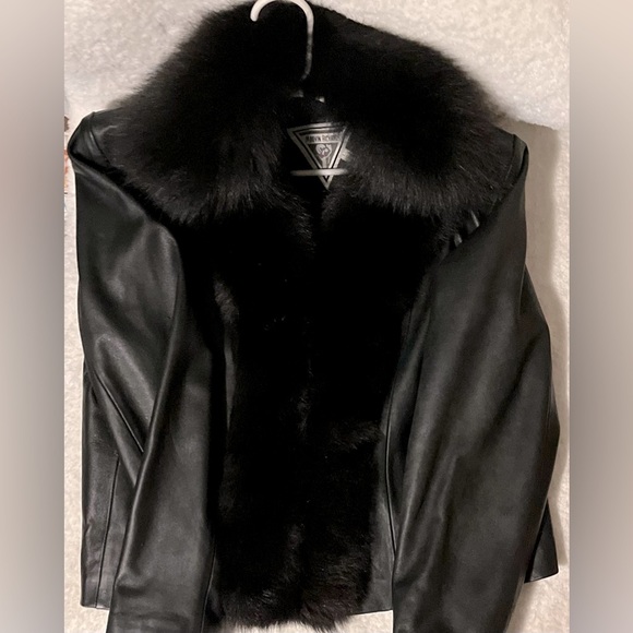 Marvin Richards Jackets & Blazers - Marvin Richards leather fox fur jacket